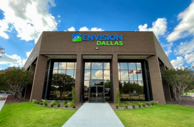 Front entrance of Envision Dallas in Dallas Texas.
