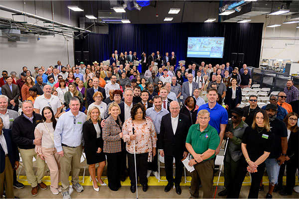 Attendees at the Envision Dallas Grand Opening Event