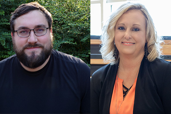 Headshots of Jared Holcomb, Director of Envision’s Adult Day Support Program, and Stacy Fuller, Envision’s Vice President of Rehabilitation Services